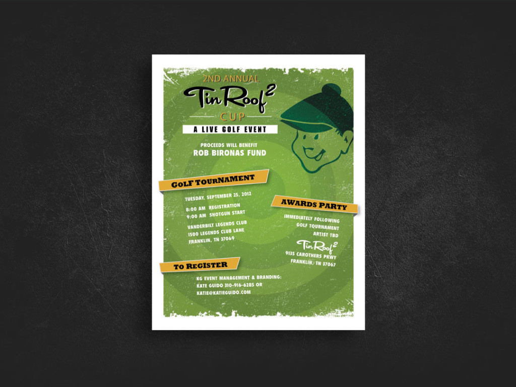 Tin Roof Golf Poster