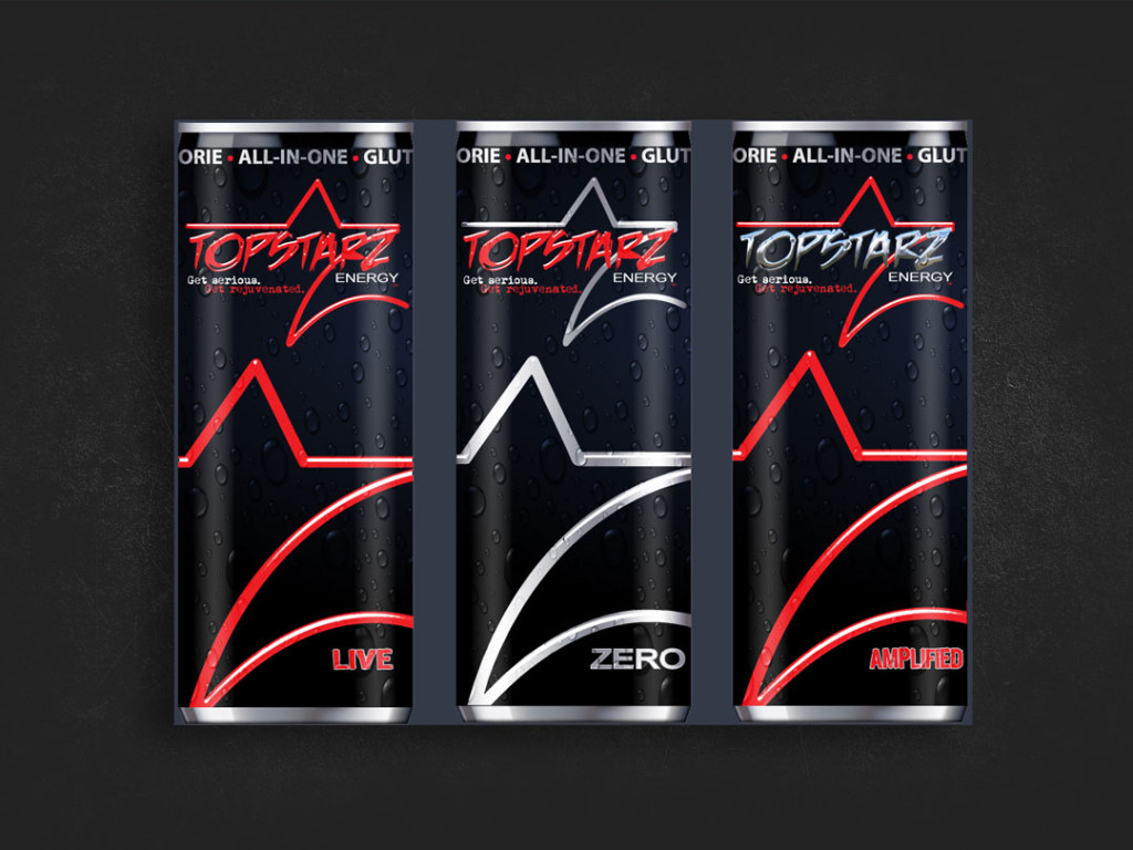 Topstarz Energy Can Illustrations